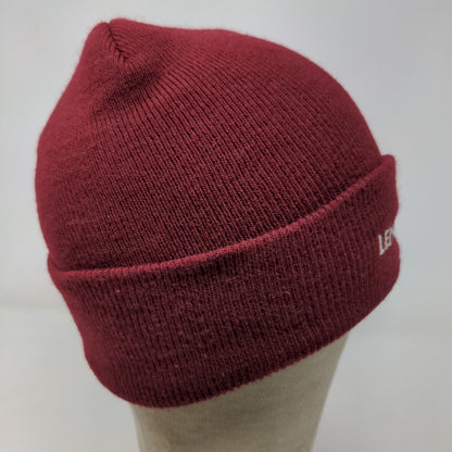 Leming Supply Men's Knit Beanie Hat Red OFSA Embroidered Logo