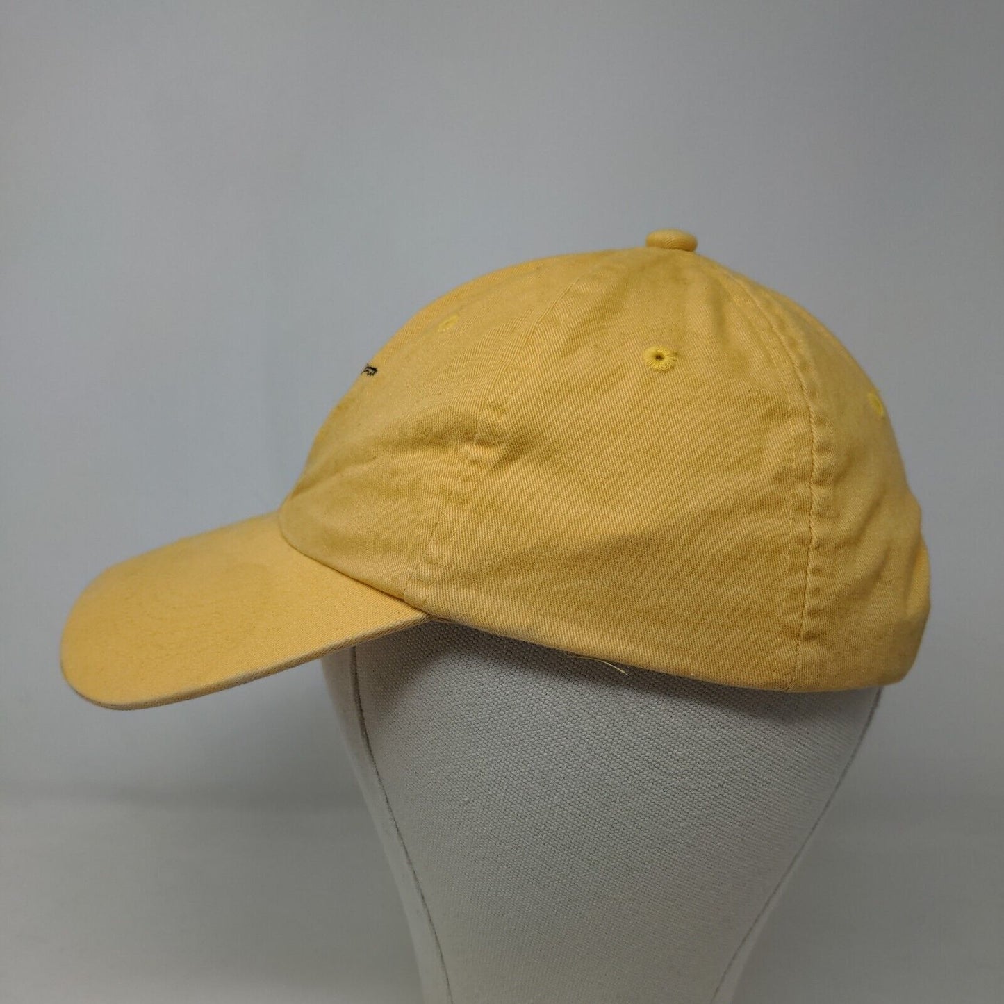 GAP Girl's Slideback Hat Yellow Size M Embroidered Hula Girl Logo Cotton