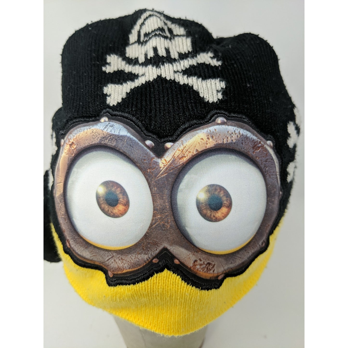 Kids Illumination Entertainment Minions Pirate Beanie Yellow & Black Hat