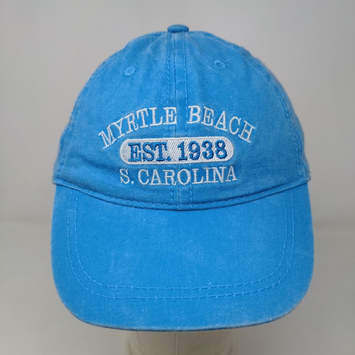 Wings Boy's Strapback Hat Blue Size OSFA Embroidered Myrtle Beach Logo Cotton