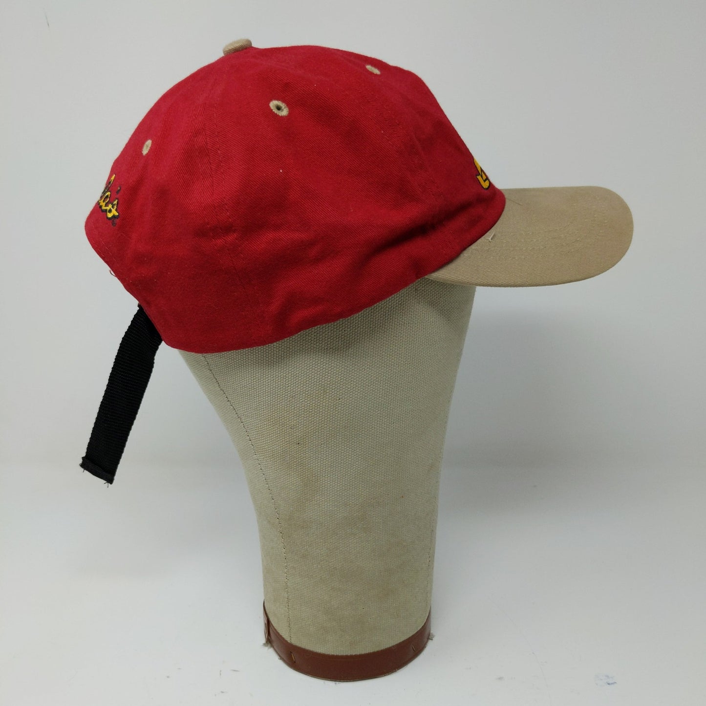 Paramount Headgear Cabela's Slideback Hat Embroidered Logo Red OSFA