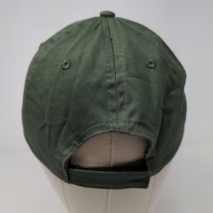 Unbranded Men's Strapback Hat Green Size OSFM Blank Vent Holes